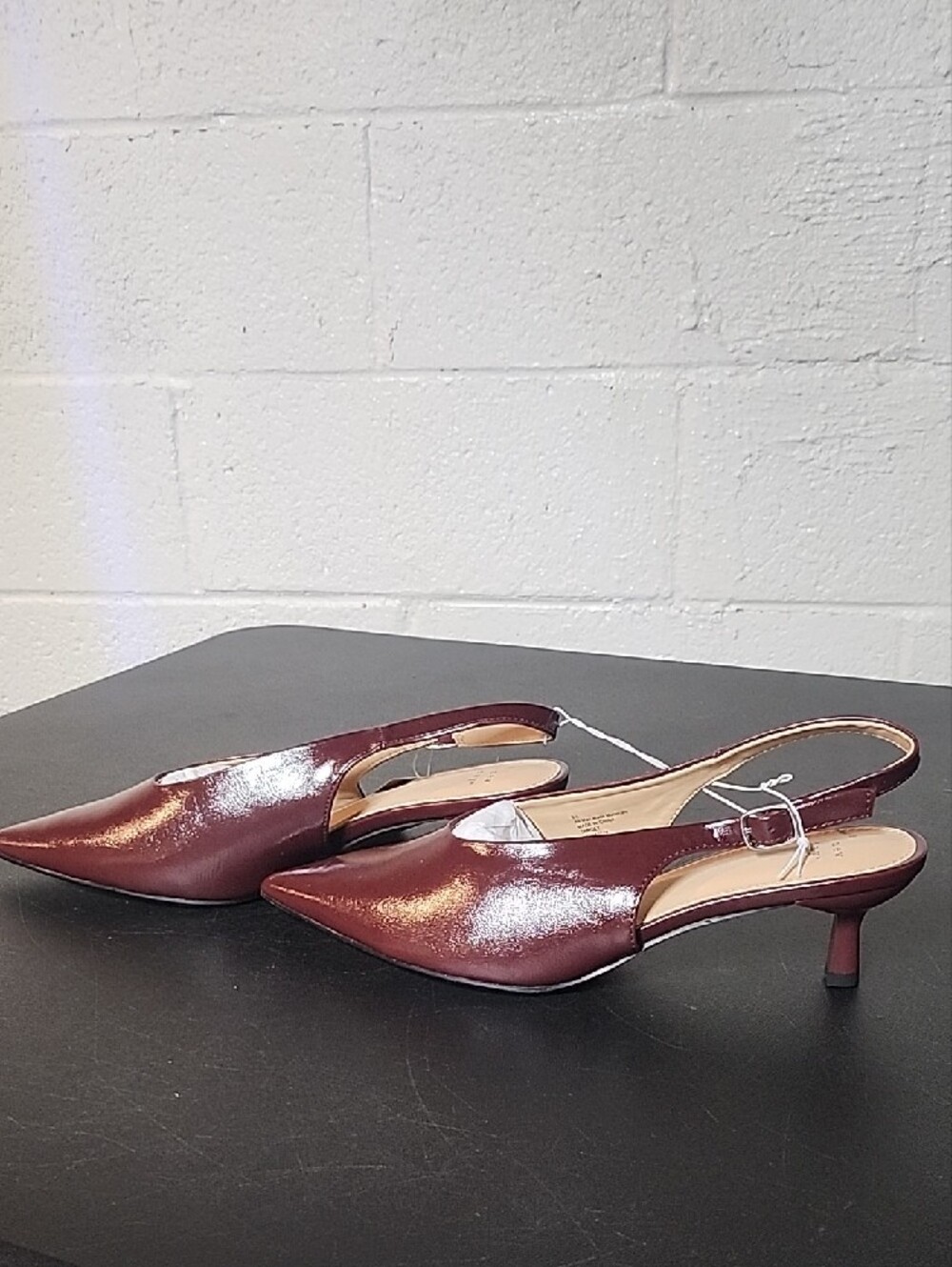 a new day Samantha Pointed Slingback Kitten Heels in Burgundy - Picture 6 of 8